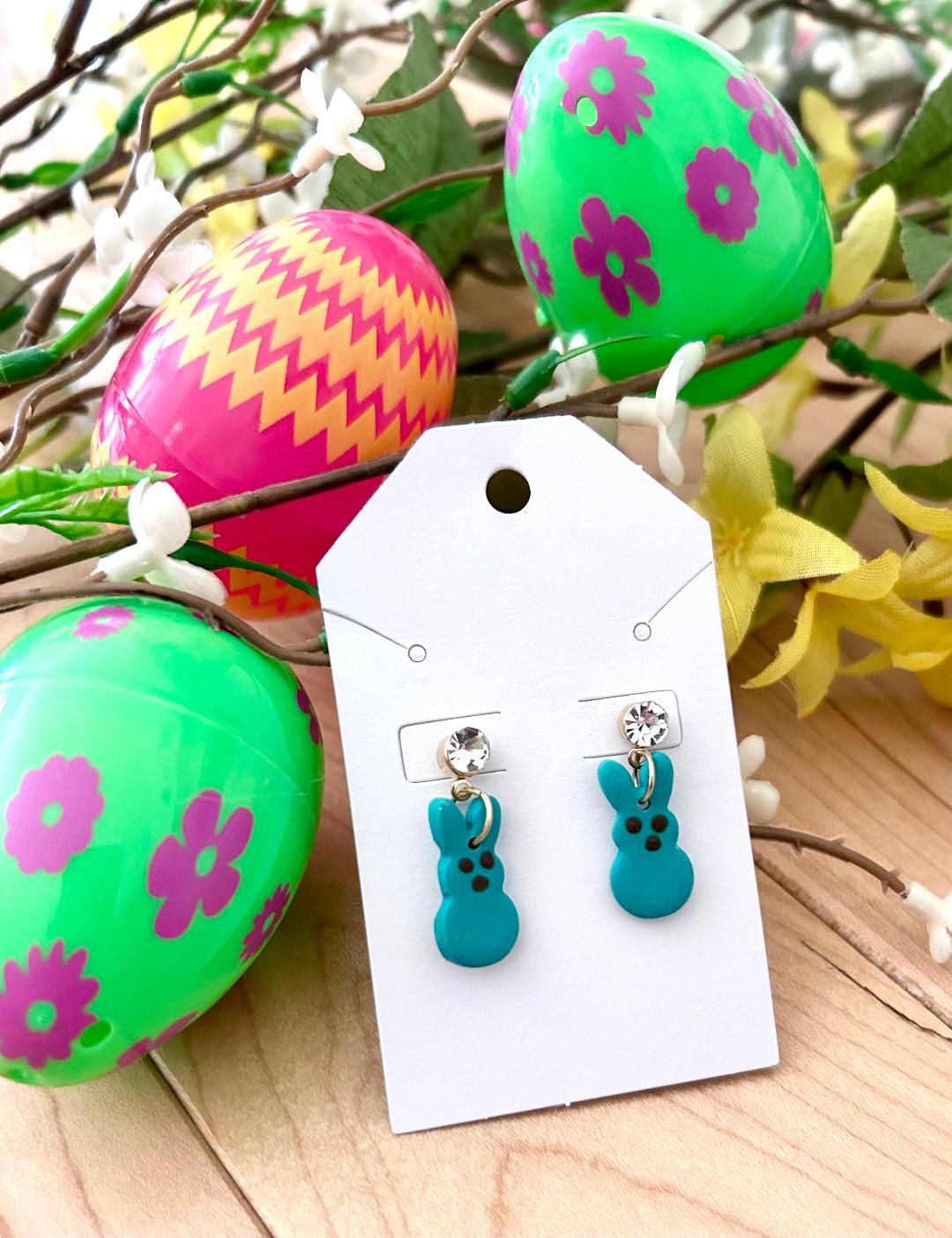 Easter Peep Earrings Marshmallow candy