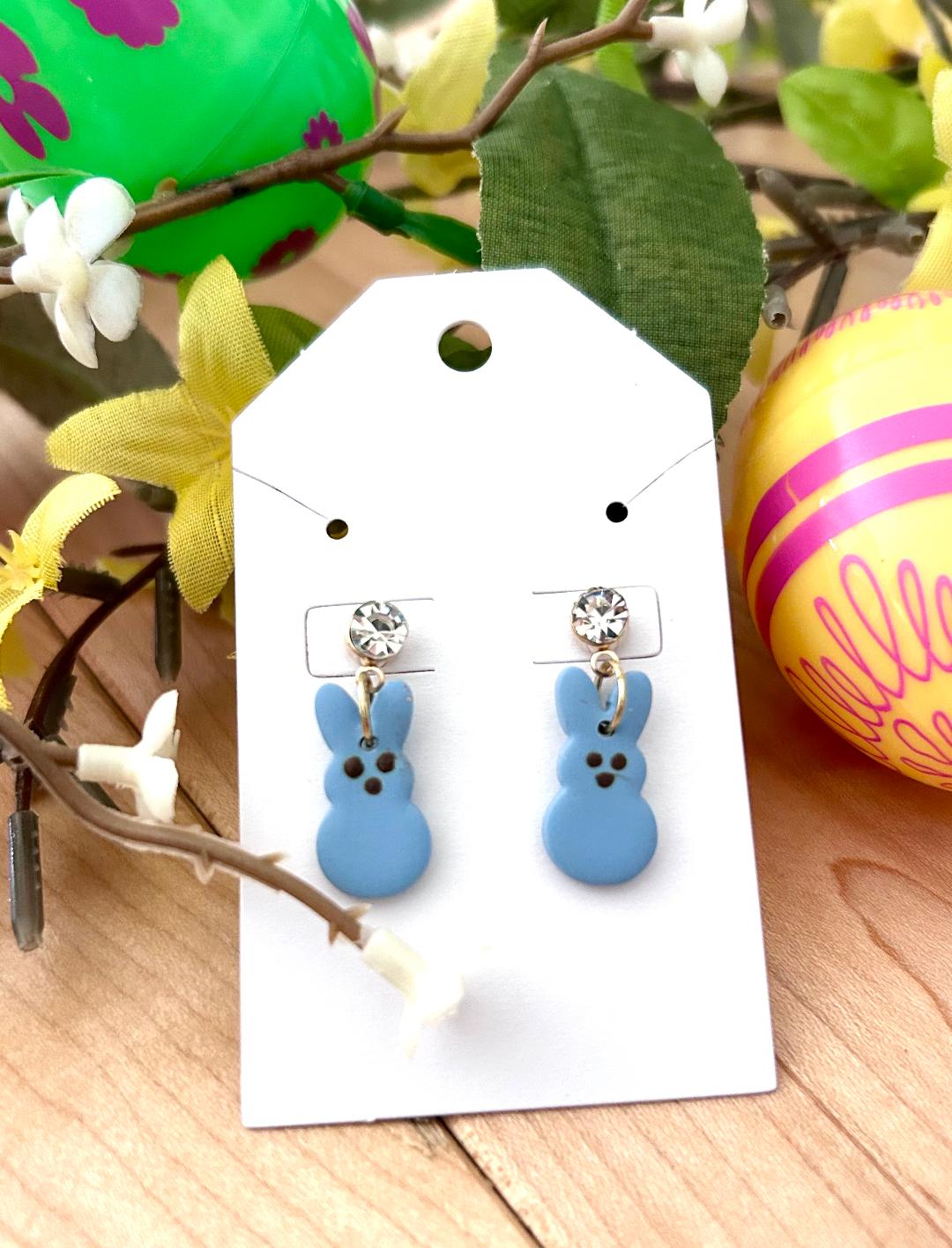 Easter Peep Earrings Marshmallow candy