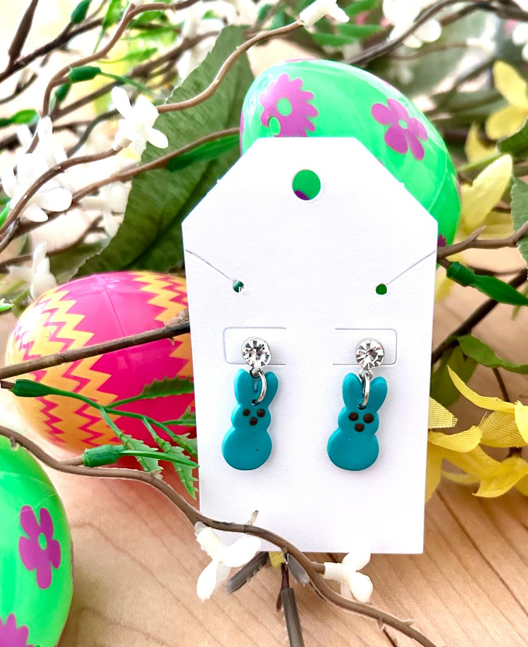 Easter Peep Earrings Marshmallow candy