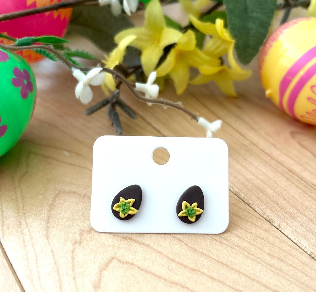 Chocolate Easter Egg Studs