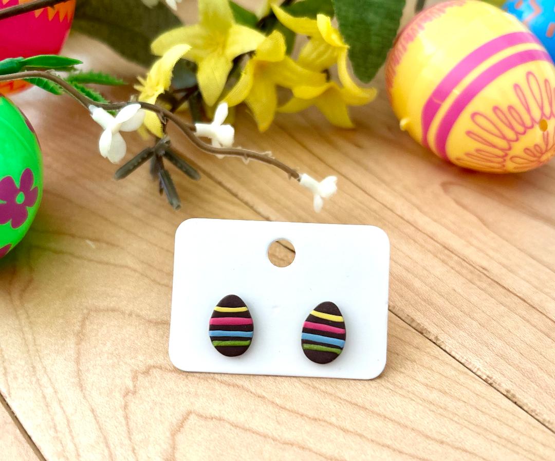 Chocolate Easter Egg Studs
