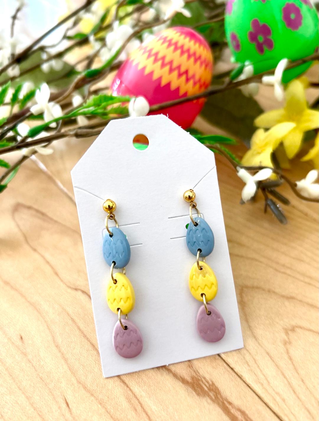 Easter egg chain dangles