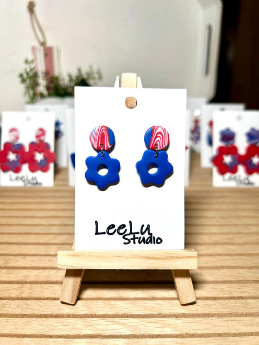 4th of July small flower dangles