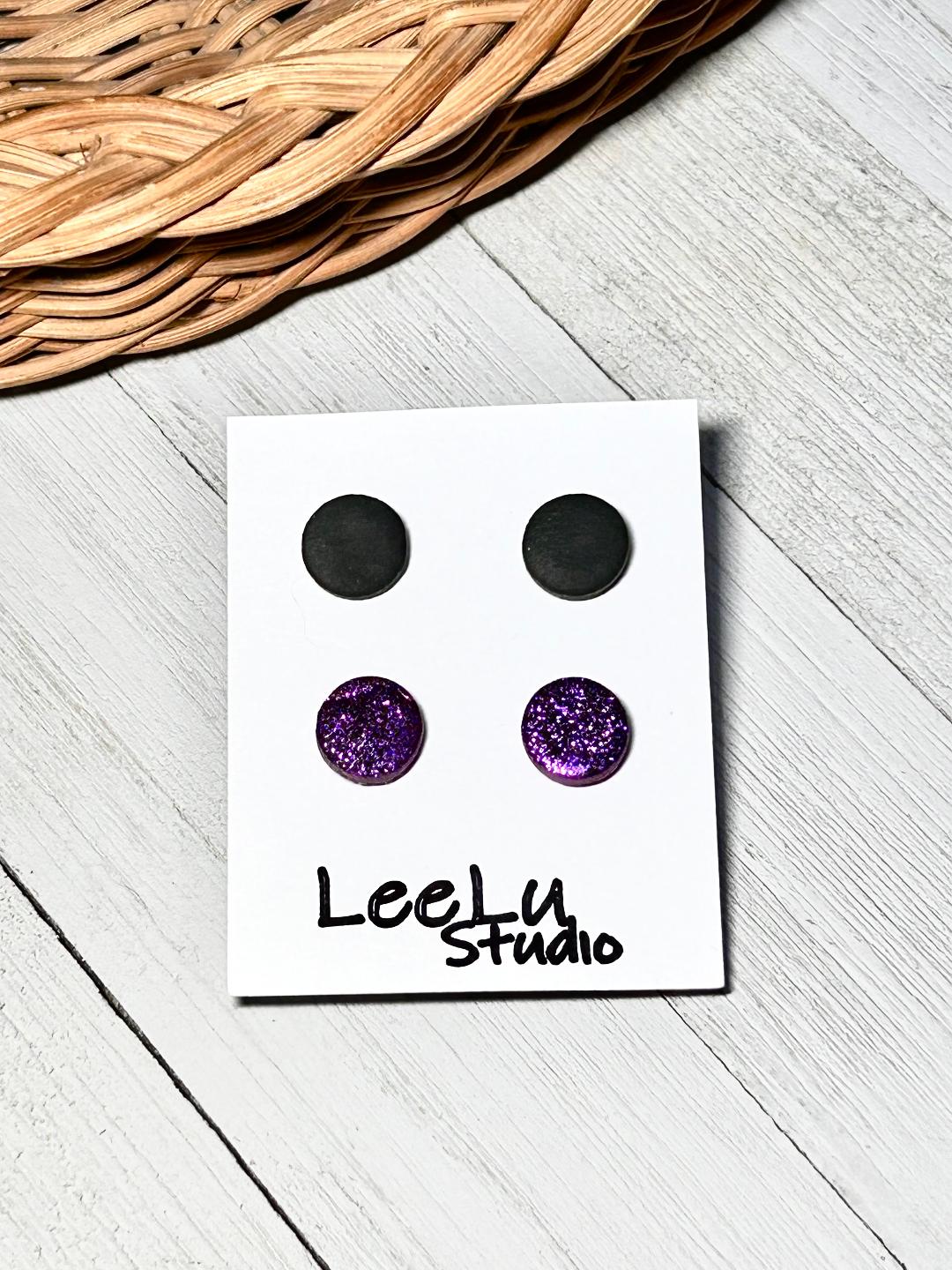Halloween Glitter Stud Pack 2 Pair